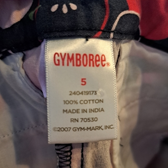 Gymboree girls size 5 Prep Club Apple design walking length shorts VGUC - Picture 3 of 4